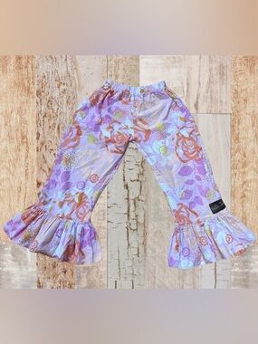 Matilda Jane Floral Ruffle Pants - Size 6